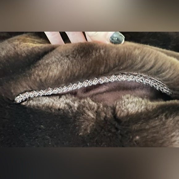 Capitol Fur Shop D.C. Paris Brown Mouton LAMB Shearling Coat, size Large, MINT - Picture 8 of 10